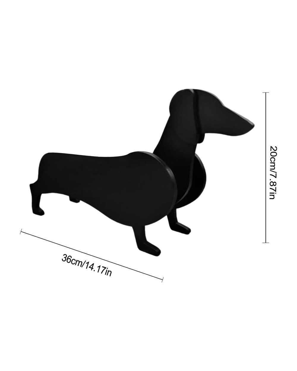 Dachshund Dog Planter front-3