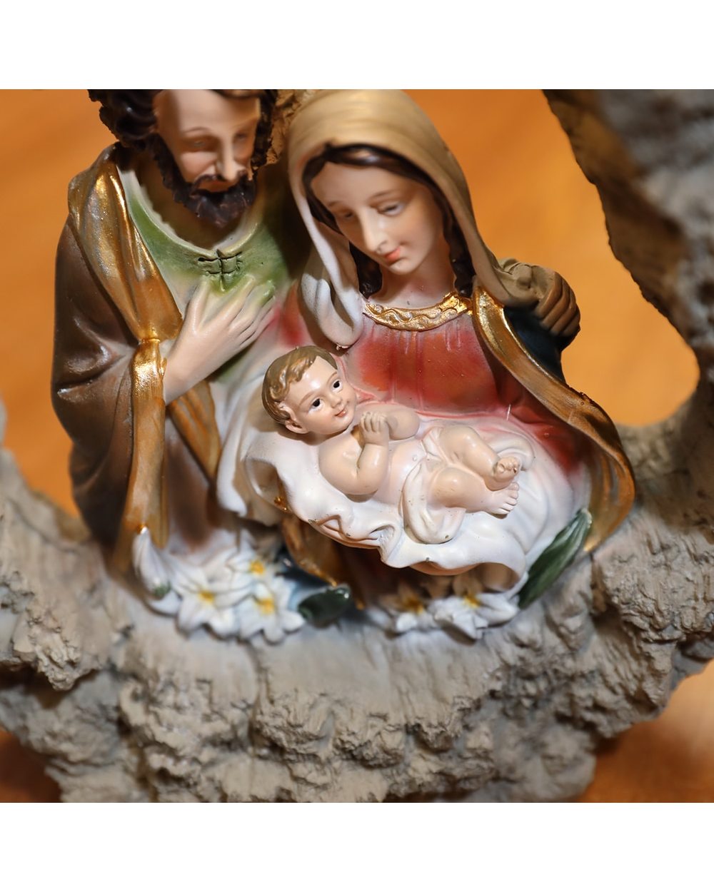 Holy Family Statues Jesus Mary Joseph Catholic Religious Figurine Decoration For Home Nativity Scene Set Christmas Gift front-5