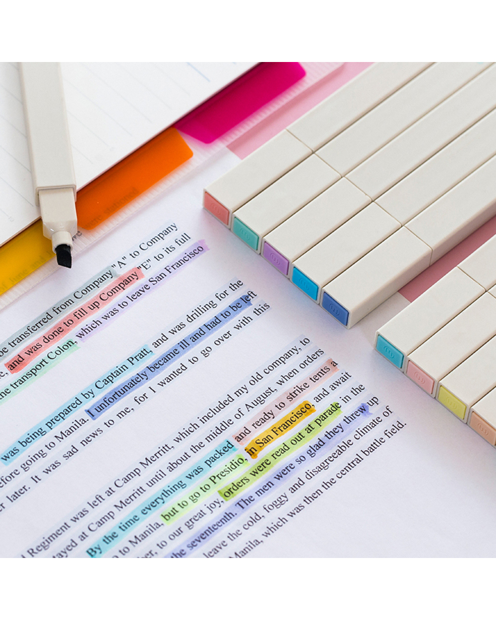 6Pcs Soft Brush Tip Color Highlighter Marker Pen Set Water Based Ink Morandi Pastel Pens Drawing Painting Journal Schoo front-5