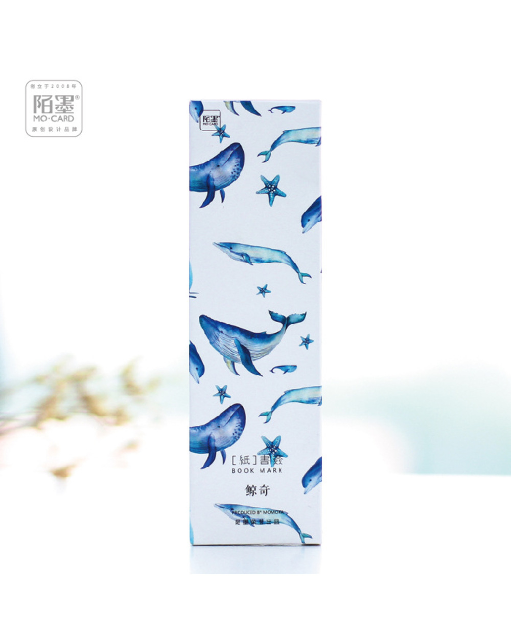 30Pcs/Pack Creative Big Miracle Whale Fish Paper Bookmark Stationery Bookmarks Book Holder Message Card School Supplies front-3
