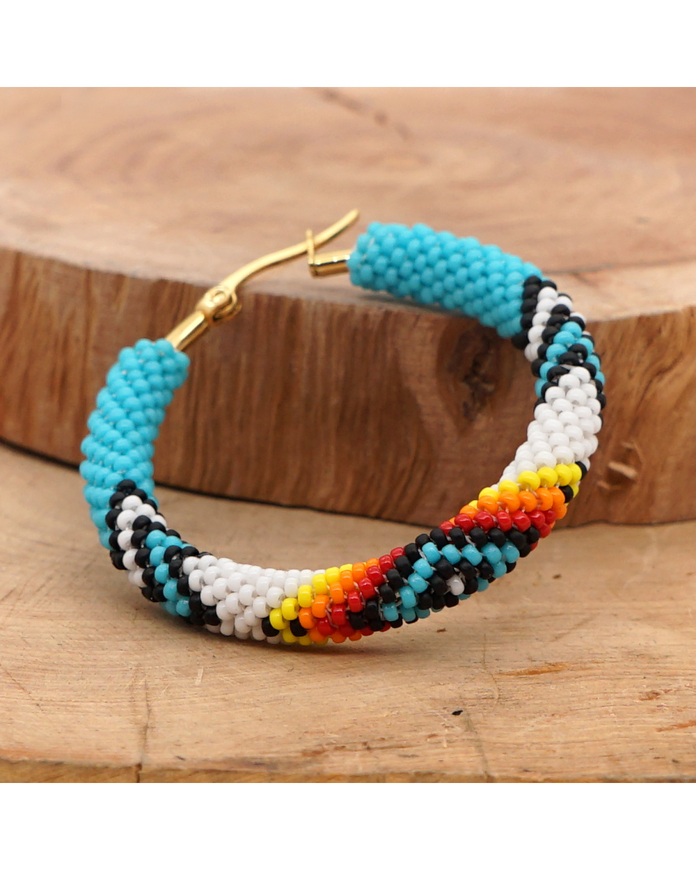 Native Style Hoop Earrings Jewelry Femme Miyuki Seed Beads front-2