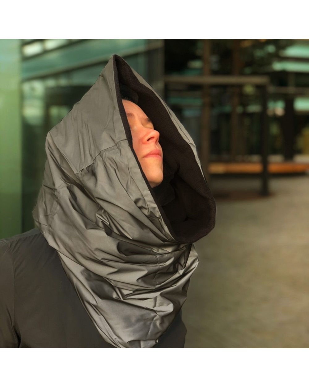 Fashion Design Thick Neck Warm Head Scarf Women Men Unisex Winter Infinity Circle Loop Scarves Waterproof Rain Snood front-4