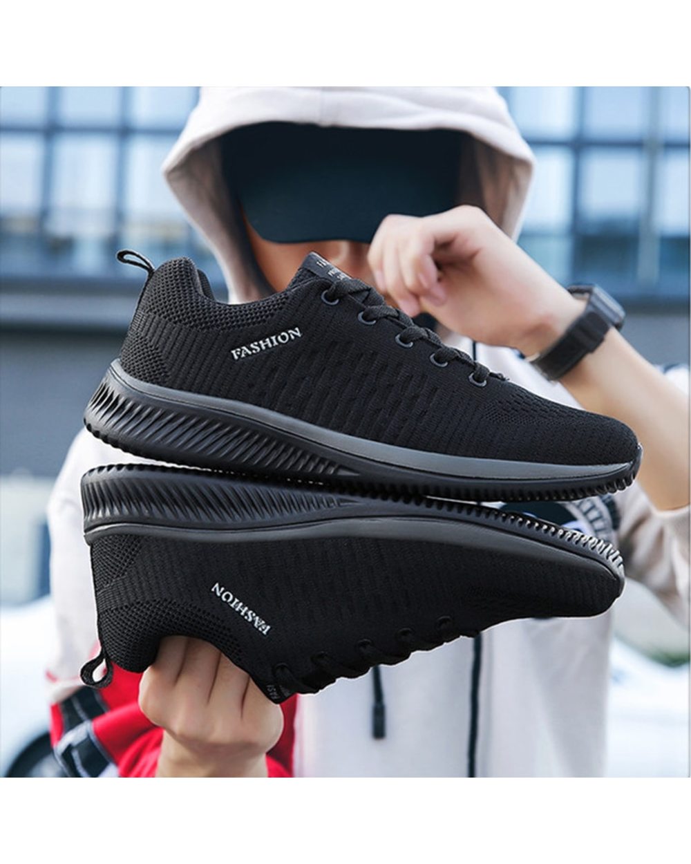 Men Sneakers Running Sport Shoes Classical Mesh Breathable Casual Fashion Lightweight Sneakers front-1