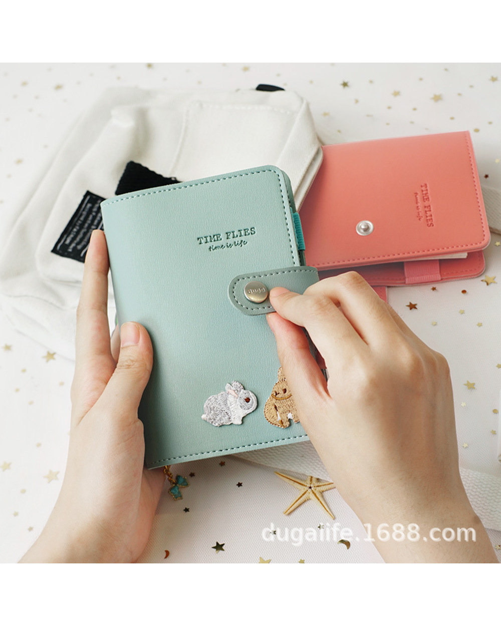 A7 Loose-Leaf Hand Account Notebook Student Notebook Plan Book Pocket Book Planner Notebooks Budget Book Moterm Planner front-1