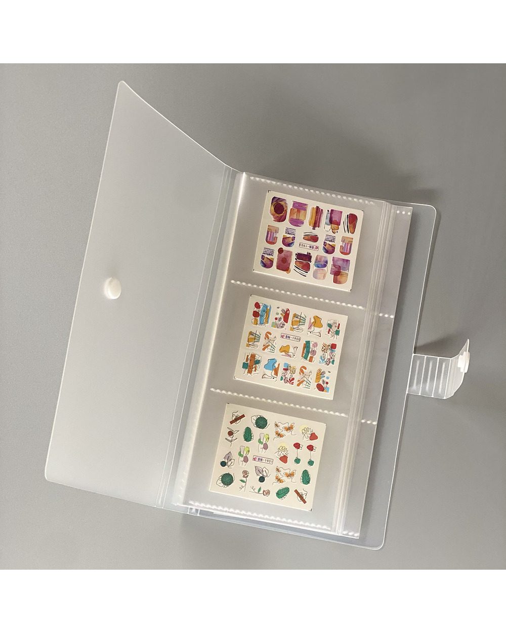 Nail Stickers Storage Book Large Capacity Exhibition front-4