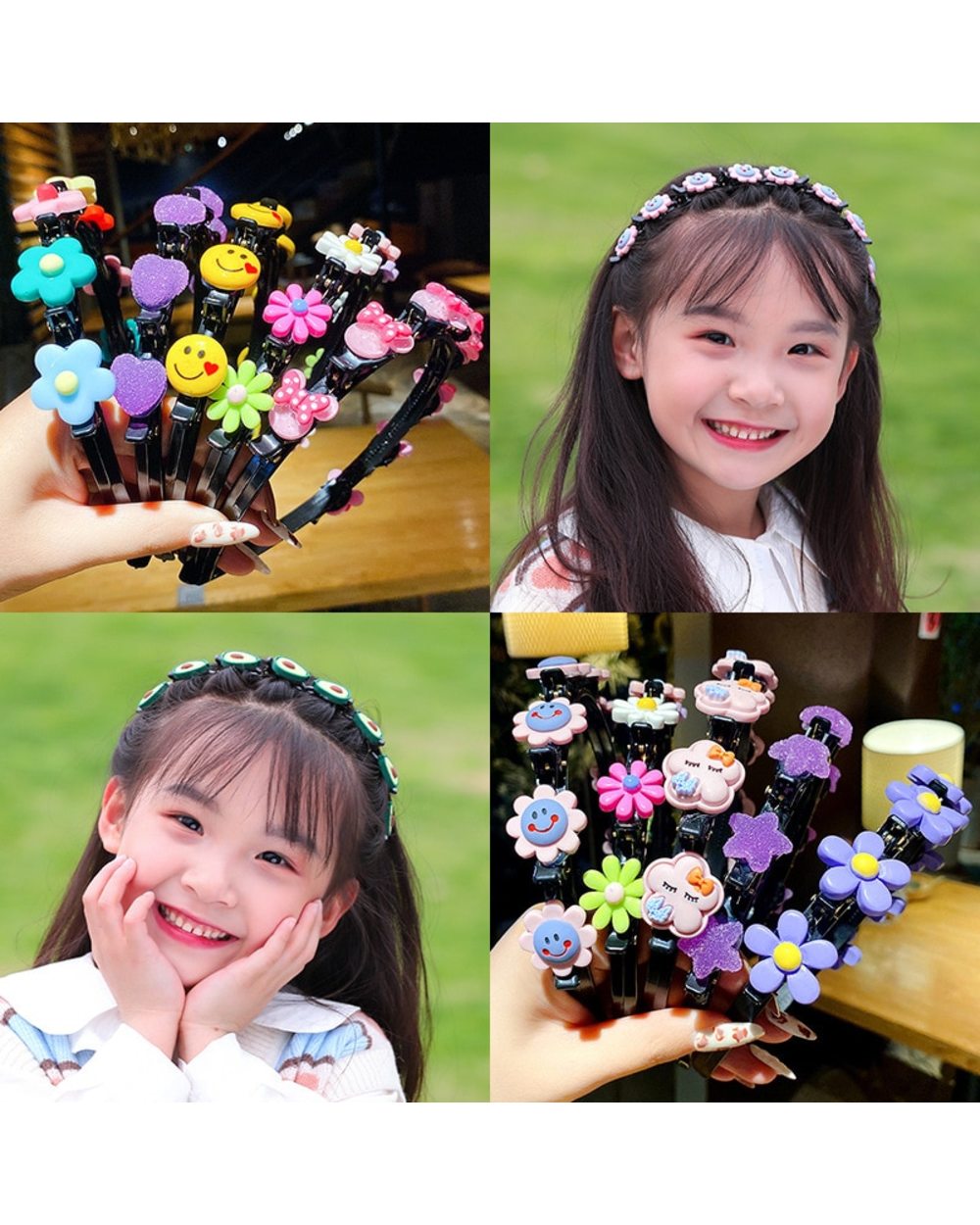 Baby Girl Hair Band Acrylic Flower Fruit Hairbands Children Lovely Hair Hoop Headbands Hair Accessories front-2