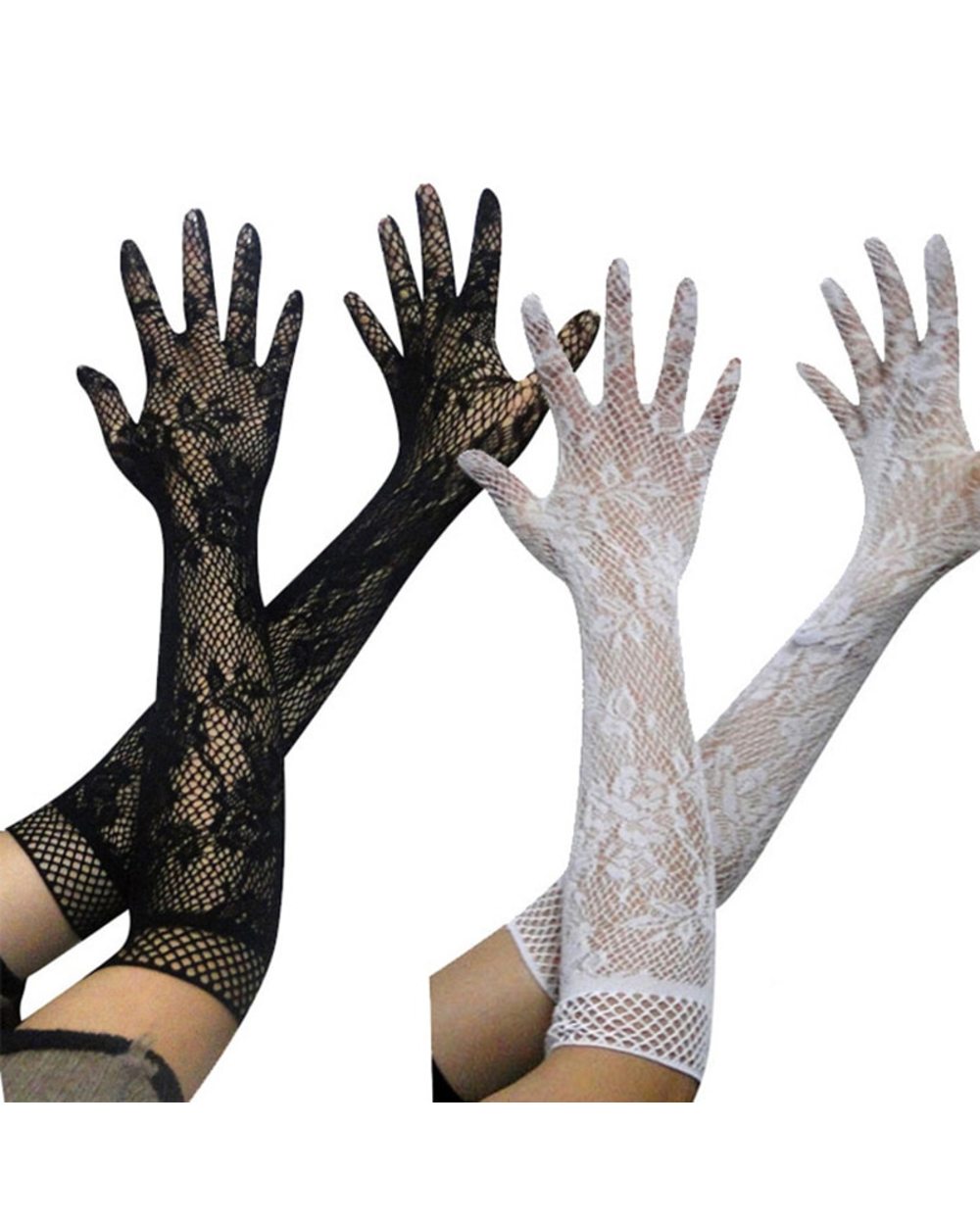 New Fashion Etiquette Gloves Long Fishnet Gloves Nets Smooth Fashion More Style Lace Beautiful Elegant Women Sexy Gloves front-0