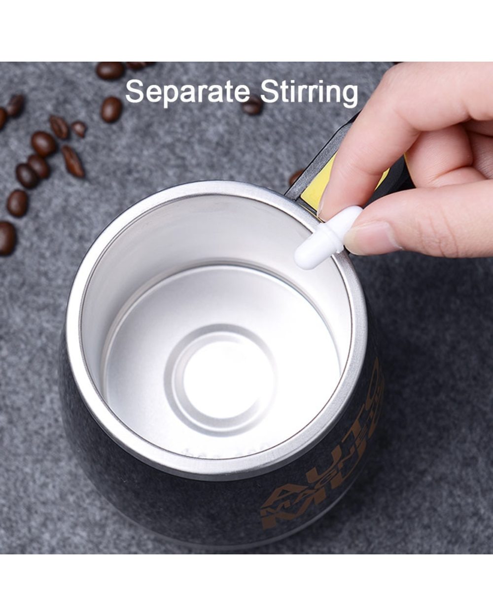New Automatic Self Stirring Magnetic Mug Coffee Milk Mixing Cup Creative Blender Smart Mixer Thermal Cups front-4