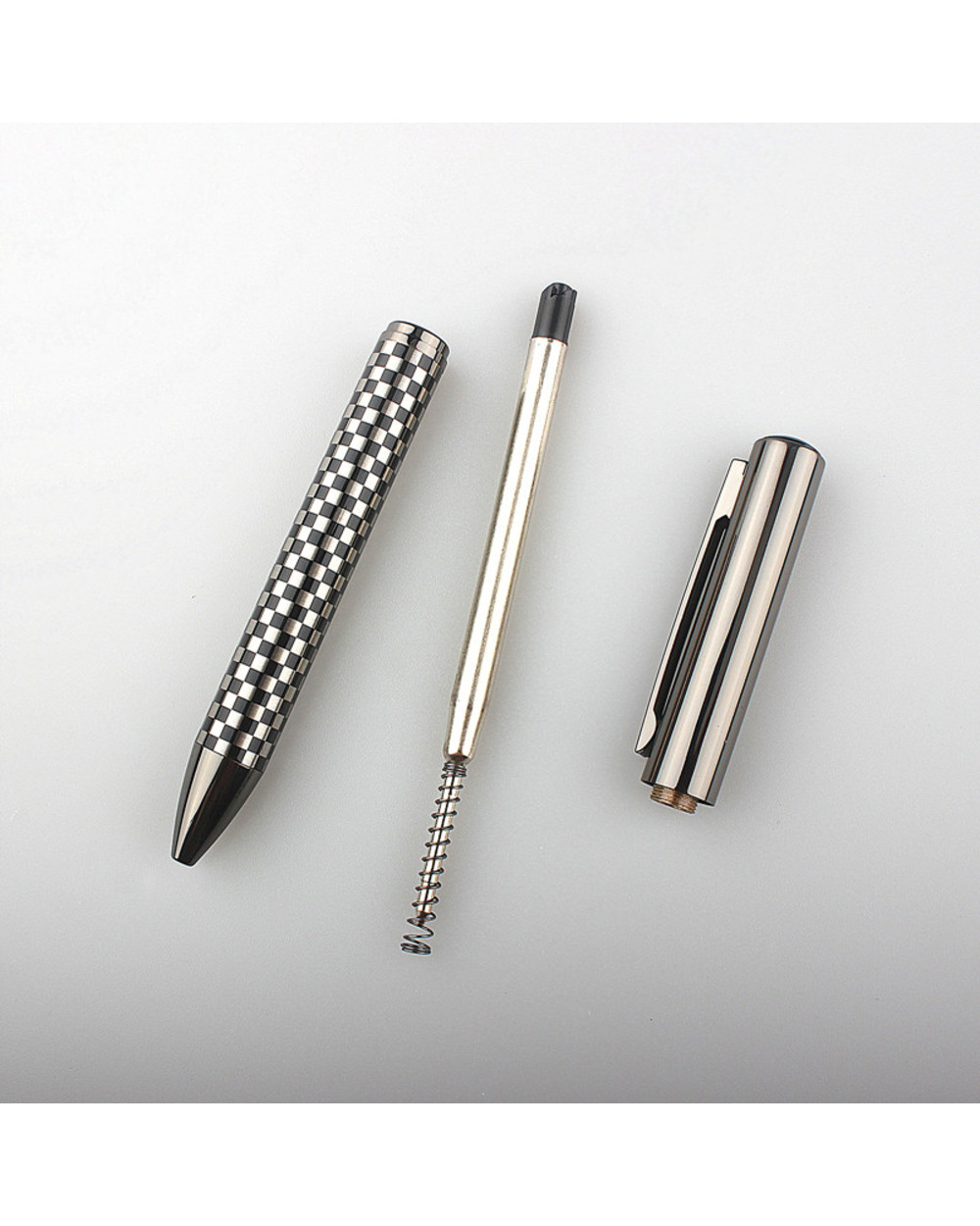 High Quality Metal Ball Pen Gun Gray Drawing Pattern Ballpoint Pen School Student Office Gifts Stationery front-4