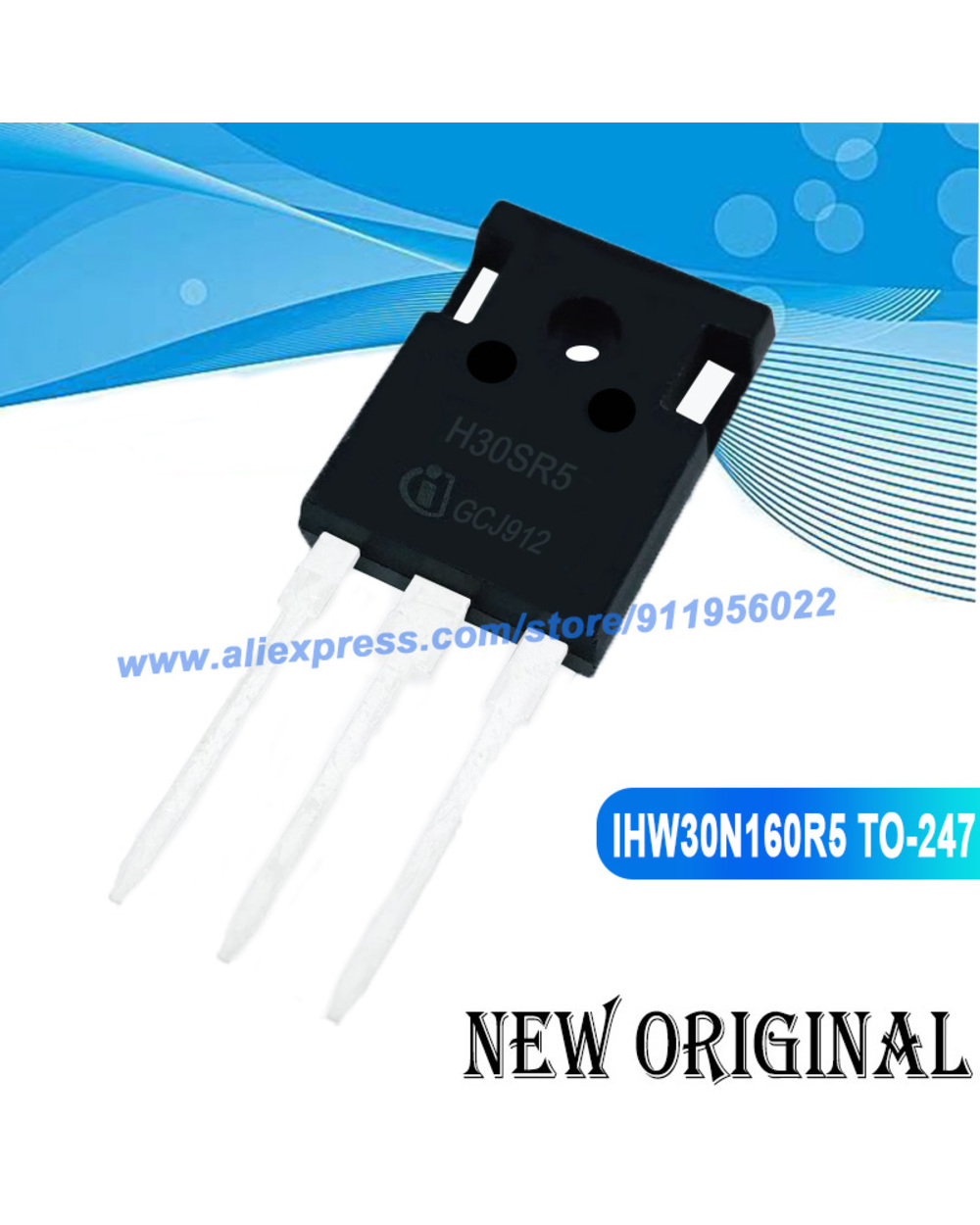 (5 Pieces) H30sr5 Ihw30n160r5 To-247 1600V 30A / H40t60 Ihw40n60t 600V 40A / H30r1103 Ihw30n110r3 1100V 30A To-247 front-0