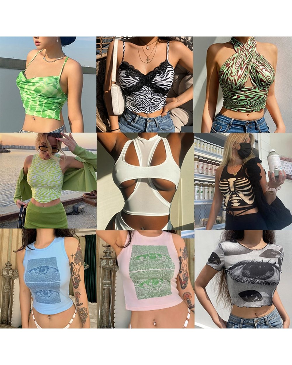 Sexy Tank Crop Tops Women front-1
