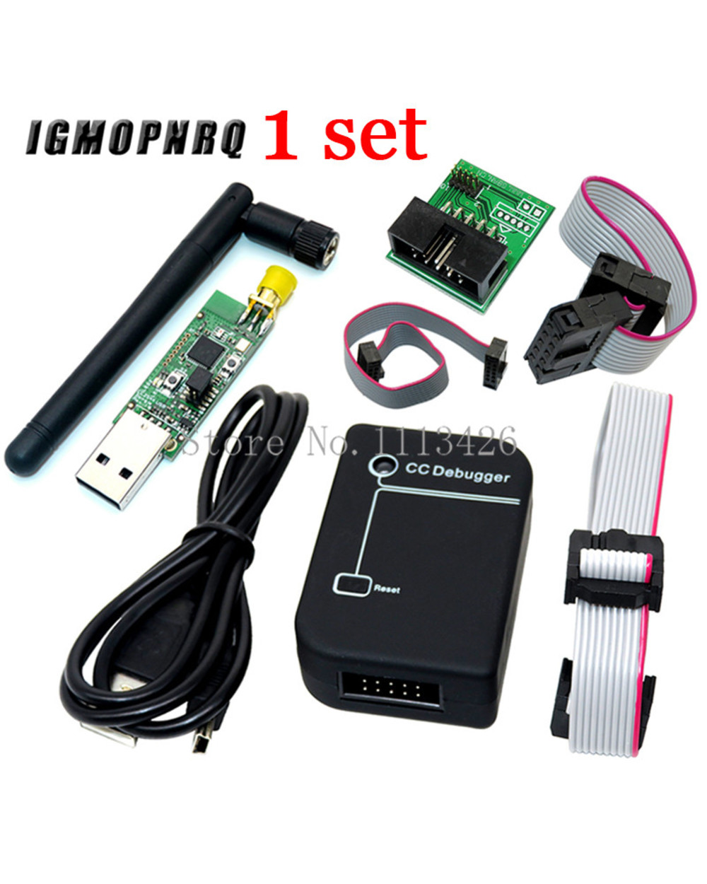 Cc2531 Zigbee Emulator Cc-Debugger Usb Programmer Cc2540 Cc2531 Sniffer With Antenna Bluetooth Module Connector Downloa front-0