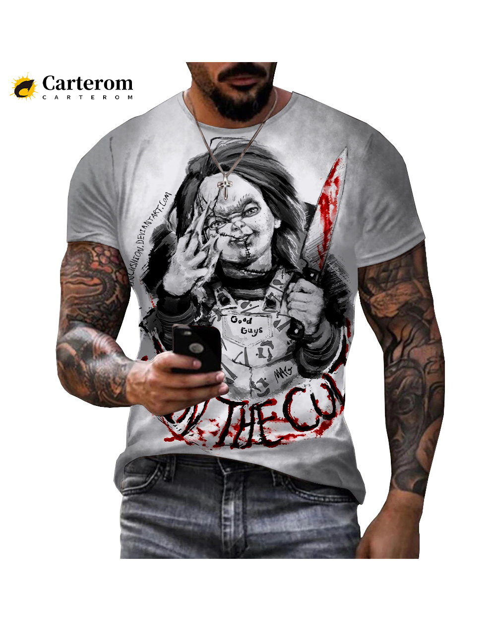 Chucky Movie Printed 3D T-shirt Horror front-0