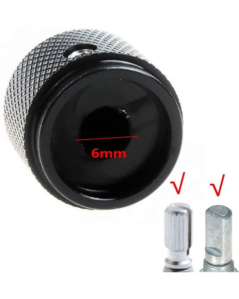 Solid Machined Metal Aluminum Rotary Encoder Potentiometer Volume Switch Knobs Amplifier Control Volume Button Knob front-3