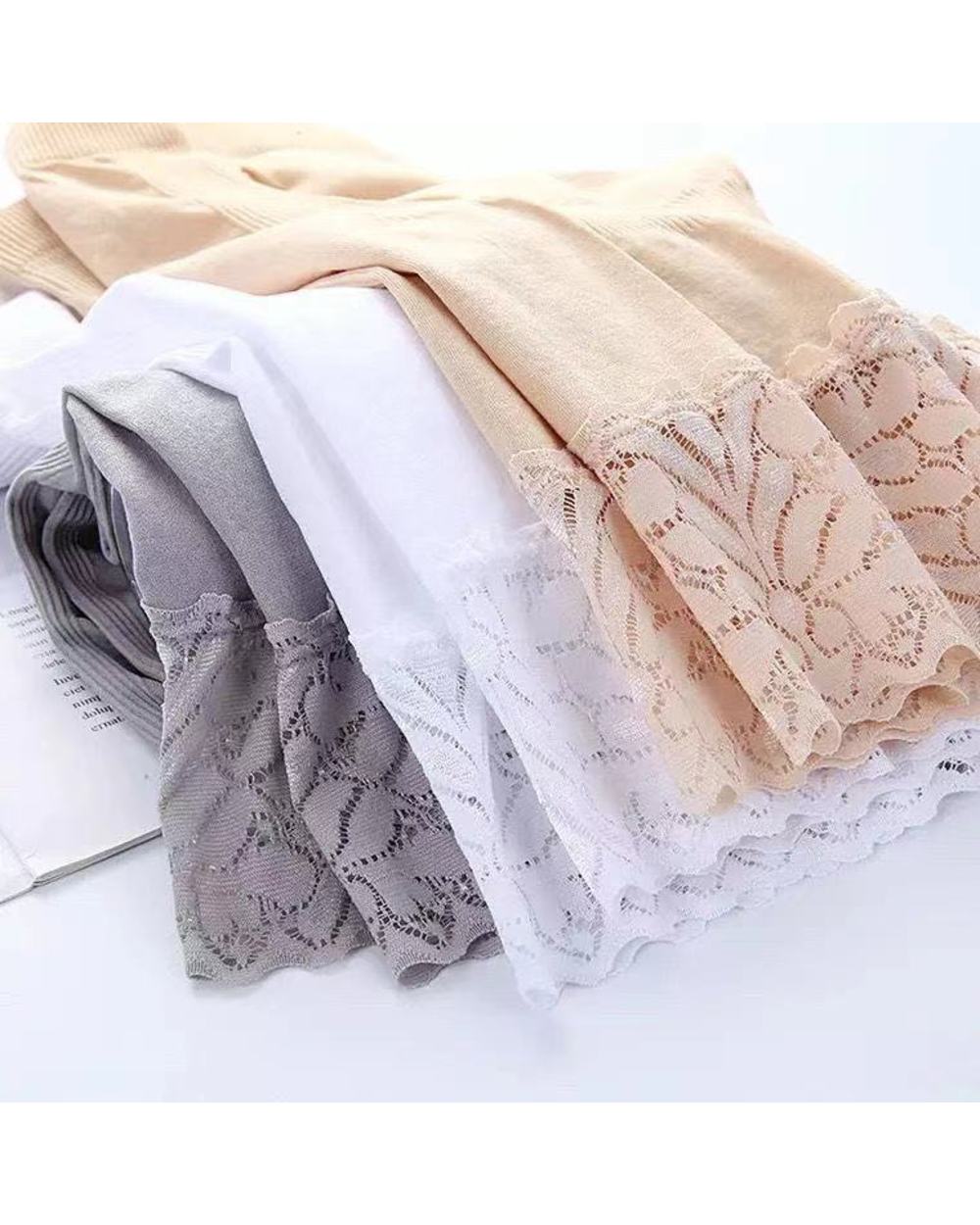 Summer Seamless Underwear Shorts Women Soft Breathable Safety Short Pants Female Sexy Lace Boxers front-5