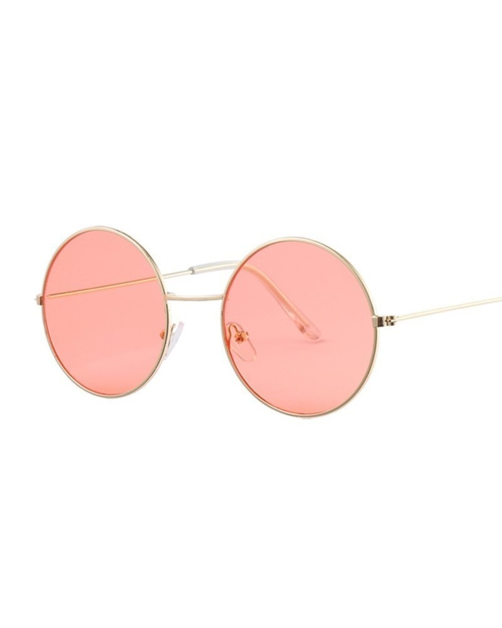 2020 Retro Round Yellow Purple Sunglasses Woman Brand Designer Sun Glasses For Female Male Alloy Mirror Oculos De Sol front-2