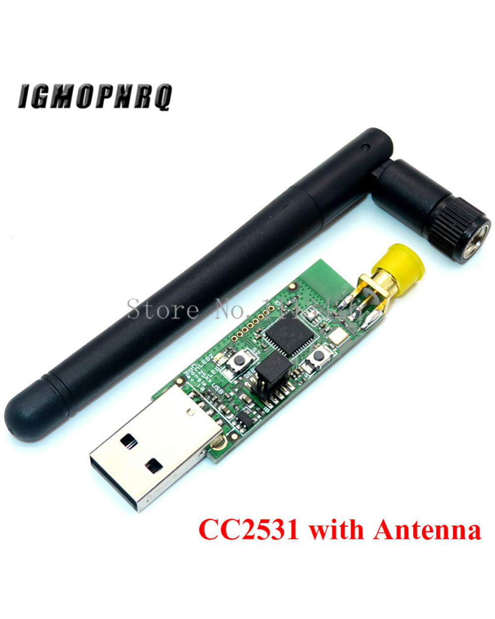 Cc2531 Zigbee Emulator Cc-Debugger Usb Programmer Cc2540 Cc2531 Sniffer With Antenna Bluetooth Module Connector Downloa front-2