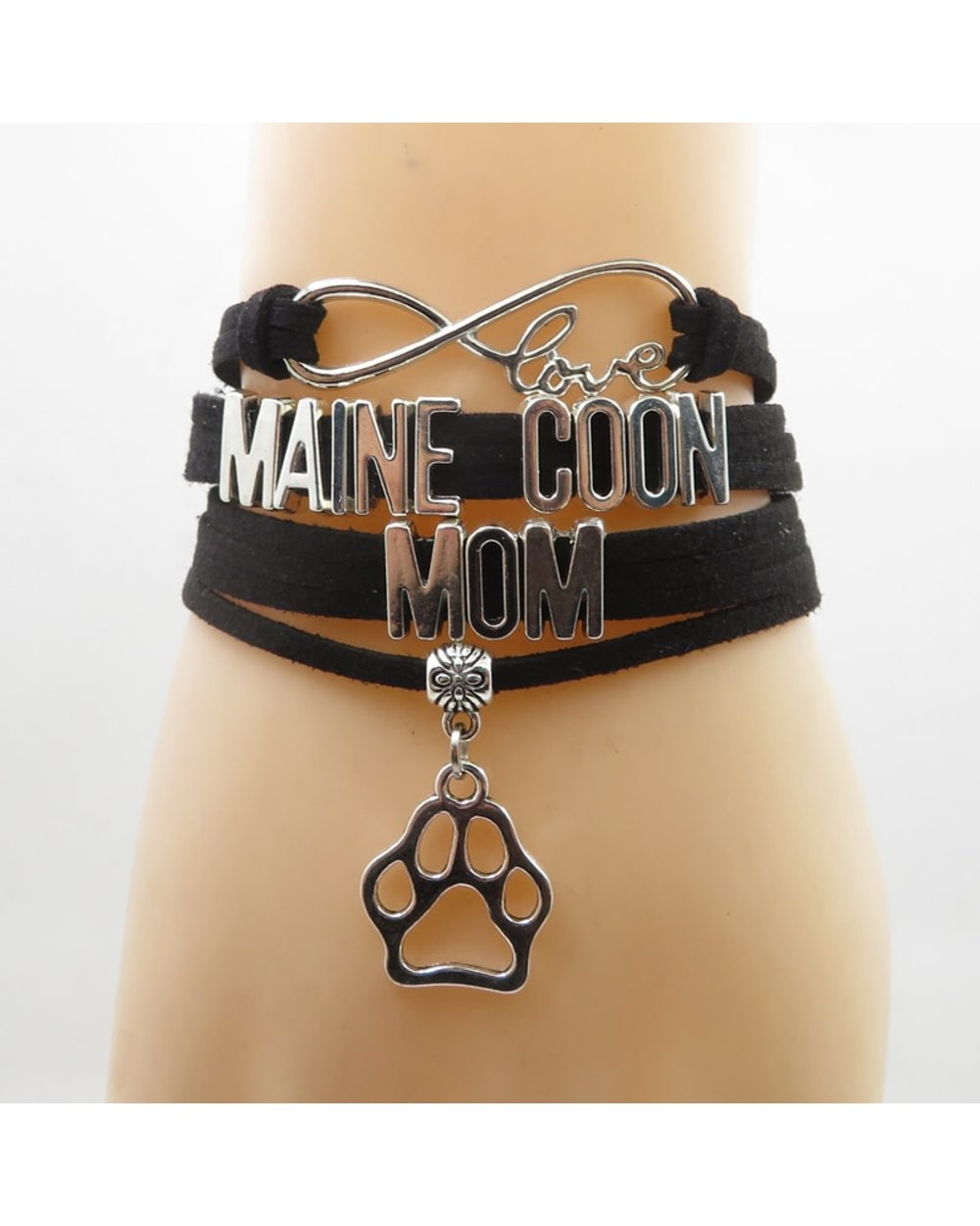 Maine Coon Cat Mom Bracelet Pet Charm Women And Men Bangles front-0
