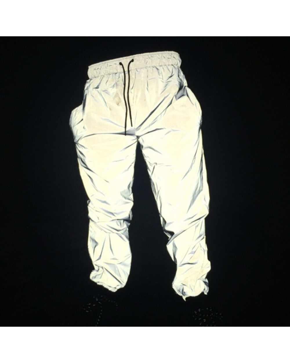 Men's Trousers Reflective Pants Fluorescent 2022 Hip Hop Pants Casual Sports Night light Joggers Streetwear Sweatpants front-2