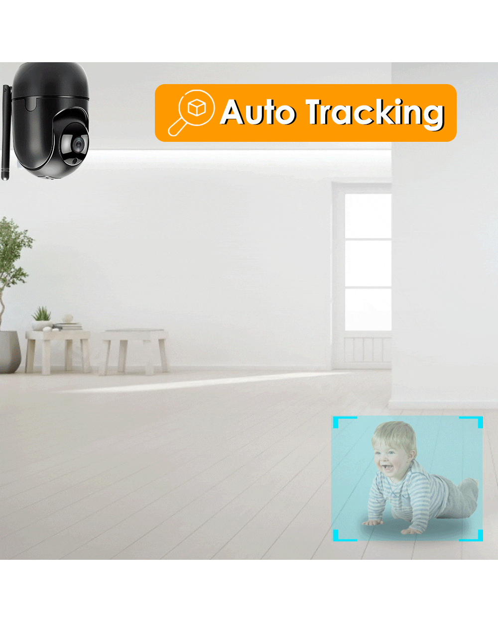 Larmtek IP WiFi Camera 5G Baby Monitor 1080P Video Surveillance Camera