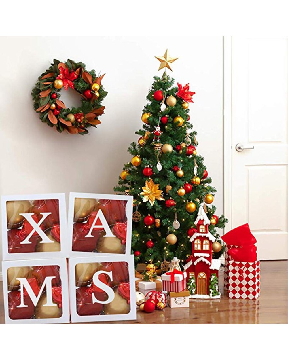 Merry Christmas Doll Box Ornaments Christmas Decorations For Home Christmas Tree Navidad 2022 New Year Gifts Xmas Noel front-3