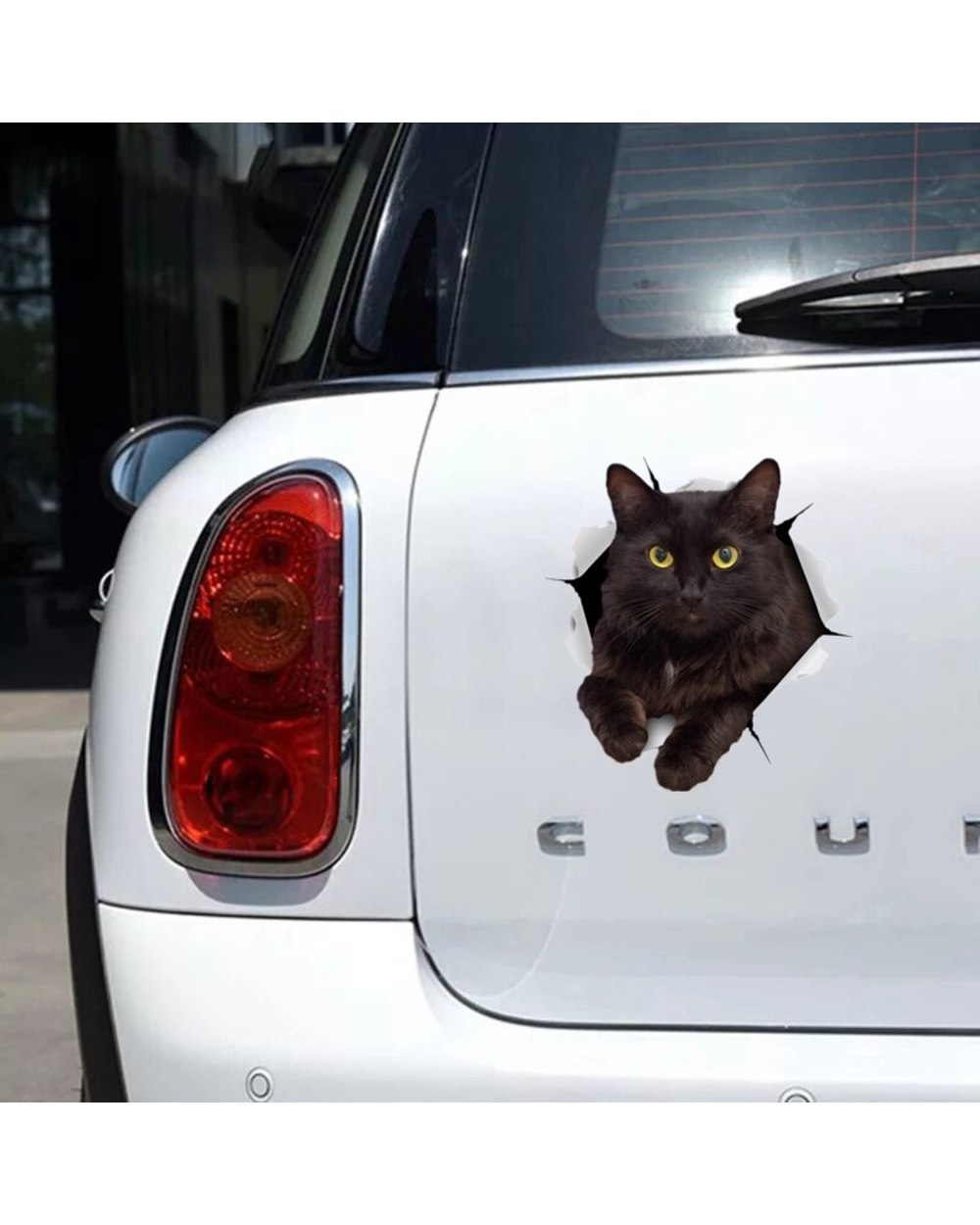 S30979 Selfadhesive Decal RESTING BLACK cat Car Sticker Motorcycle Laptop Waterproof Auto