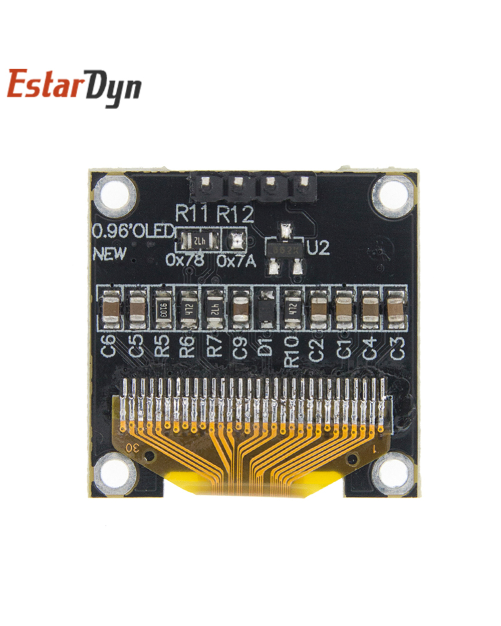 New 0.96 Inch Iic Serial White/Blue/Yellow Oled Display Module 128X64 I2c Ssd1306 12864 Lcd Screen Board For Arduino front-1
