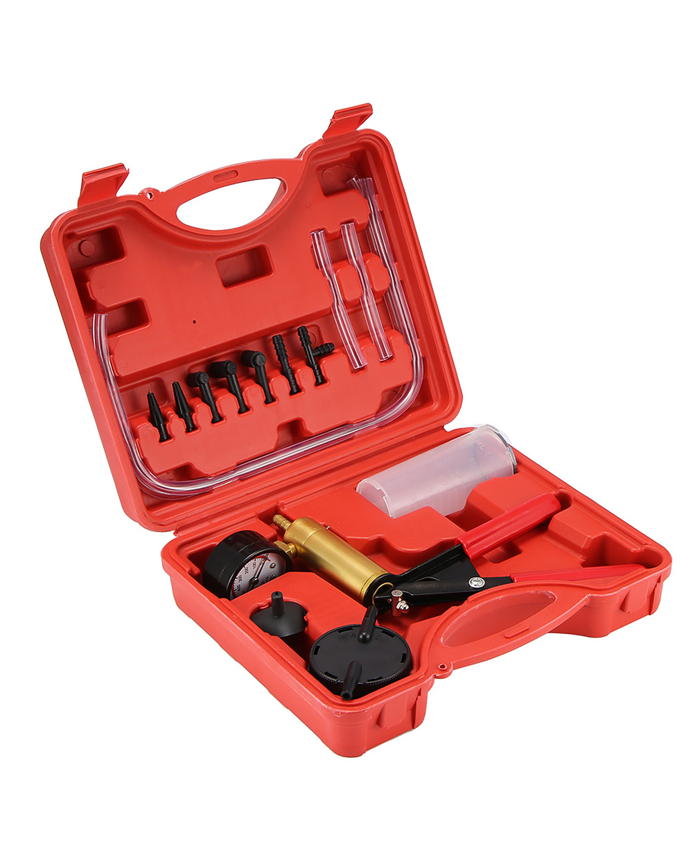 Hand Held Brake Bleeder Tester Set Vacuum Pump Car Motorbike Self Vacuum Pump Kits Brake Bleeder Screw Adapter High Qua front-1