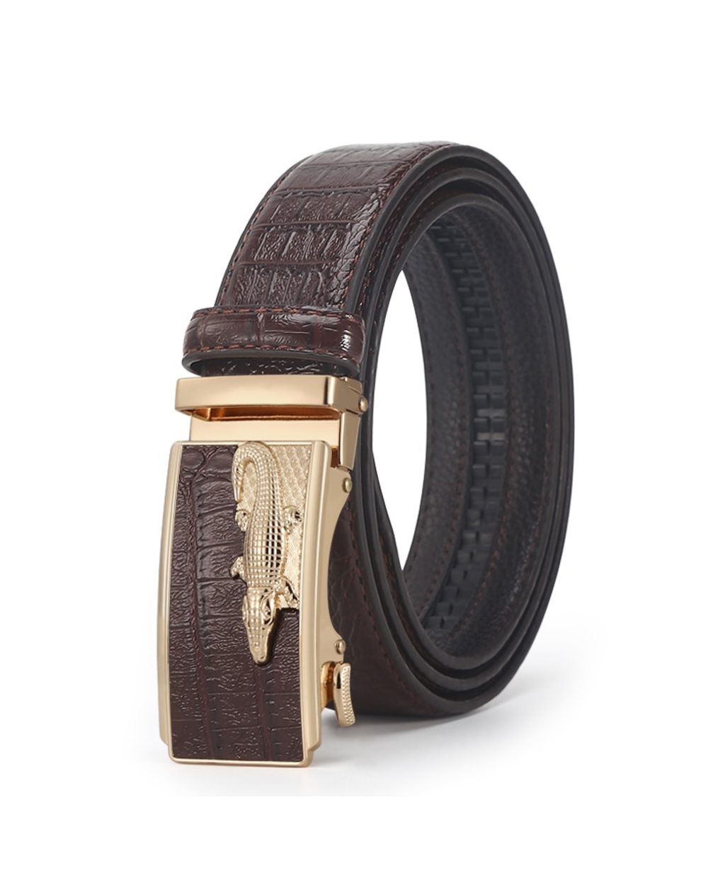 Men Belts Automatic Buckle Belt Genune Leather High Quality Belts Leather Strap Casual Buises For Jeans front-1