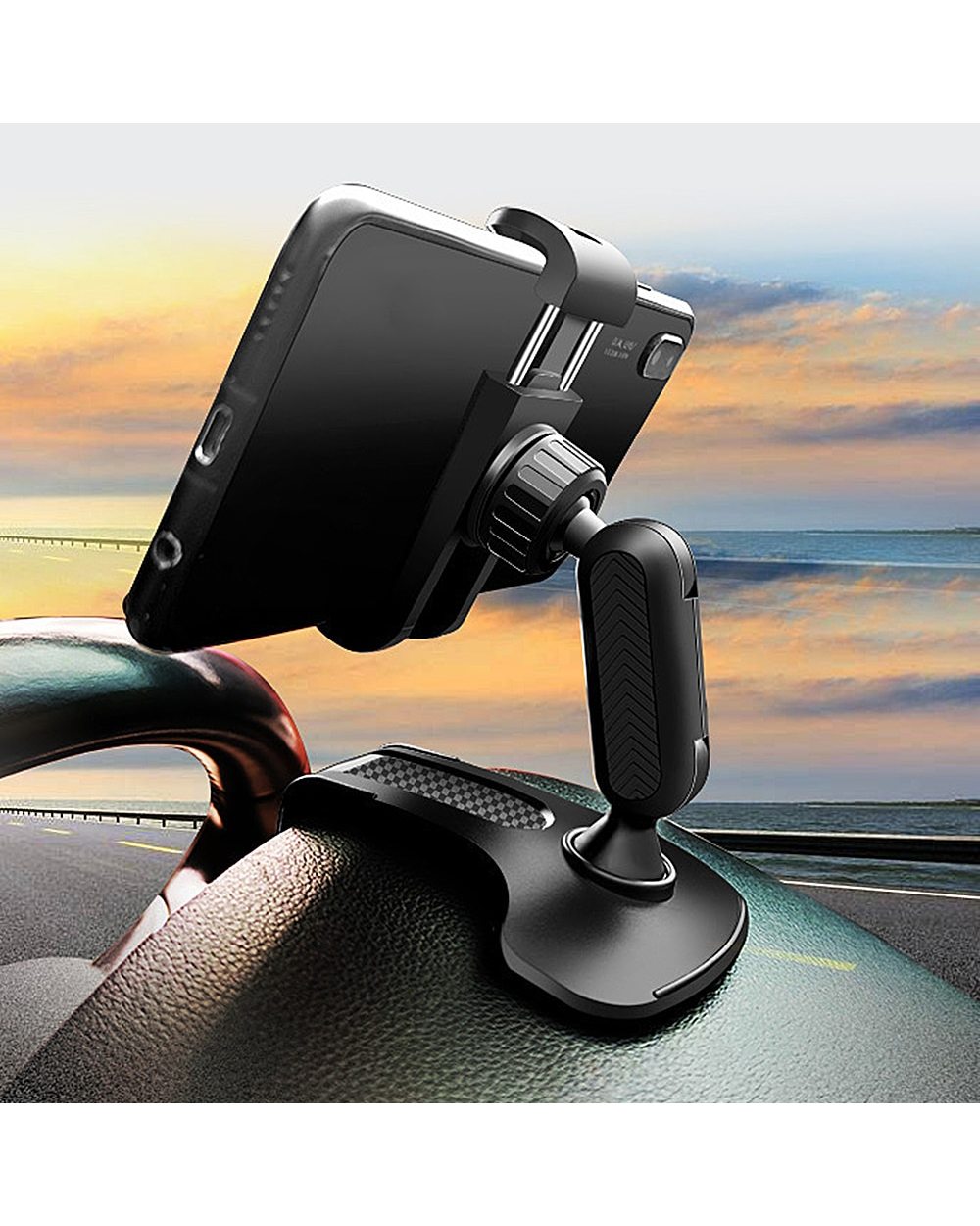 Car Dashboard Mobile Phone Holder Auto GPS Stand Clip front-1