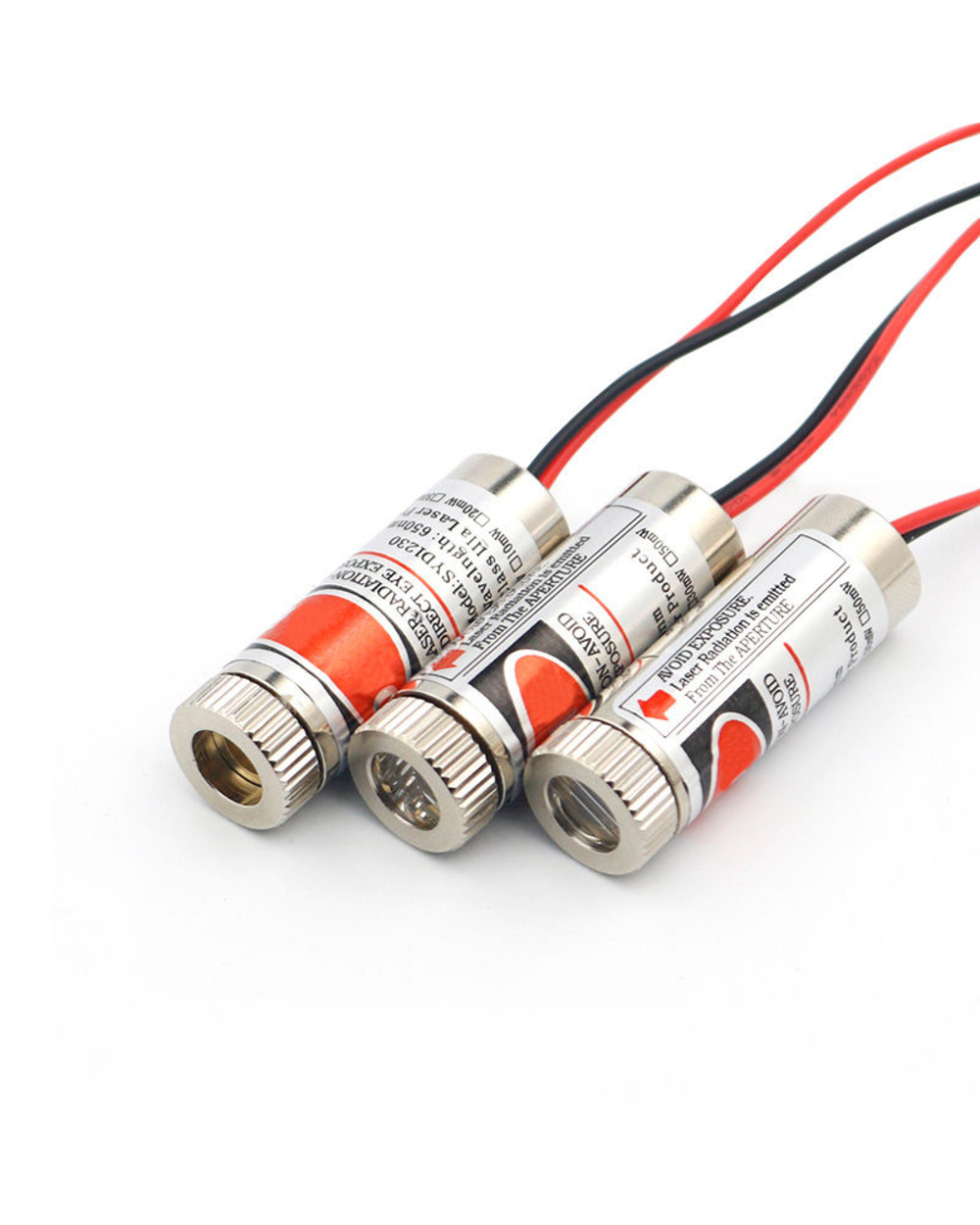 High Quality Red Line Laser Module 5Mw 650Nm Focus Adjustable Laser Head 5V Industrial Grade P0.05 front-1