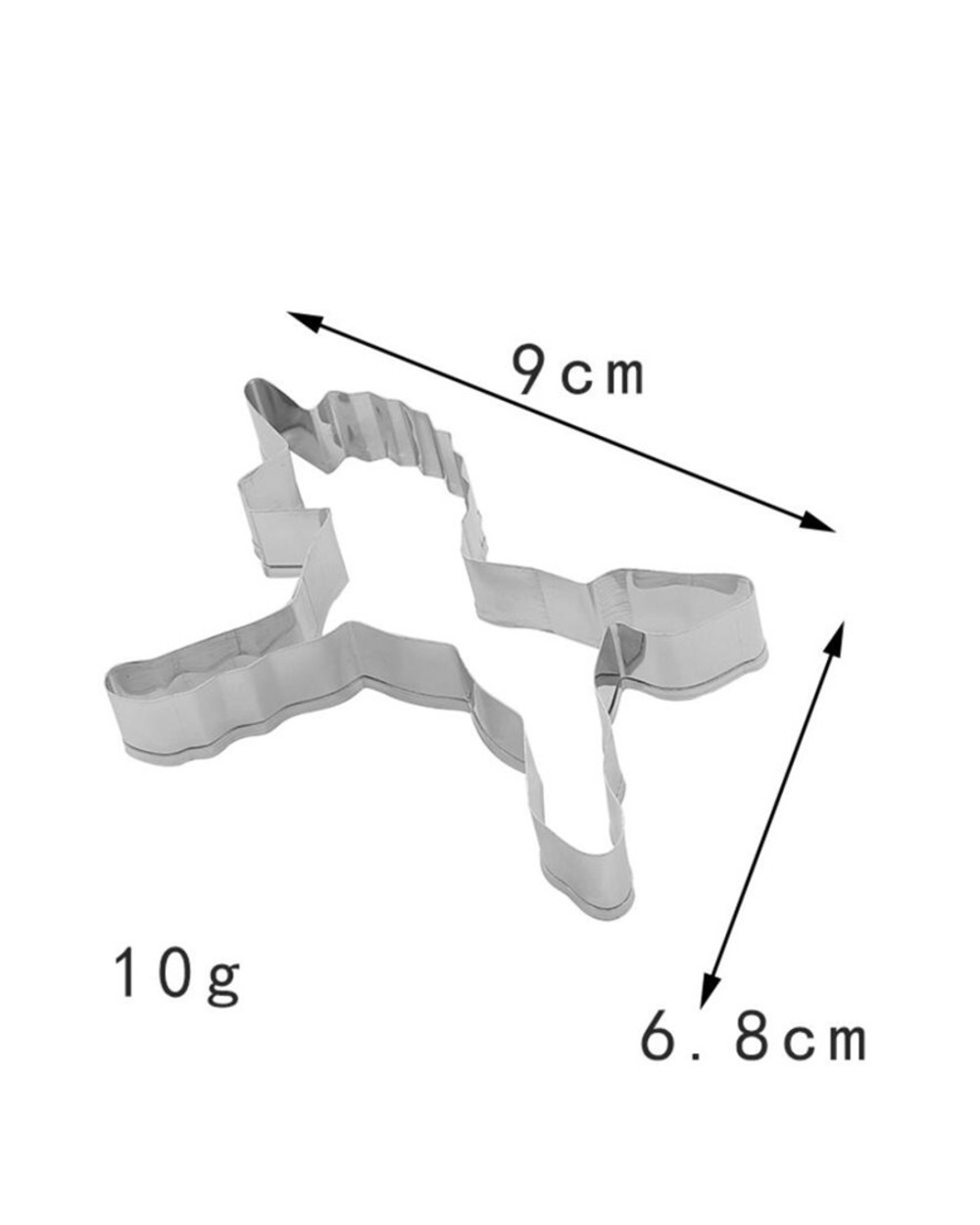 1Pcs Unicorn Head Cookie Cutter Stainless Steel Fondant Cutter Baking Cookie Mold Biscuit Mould Cake Decorating Tools front-5
