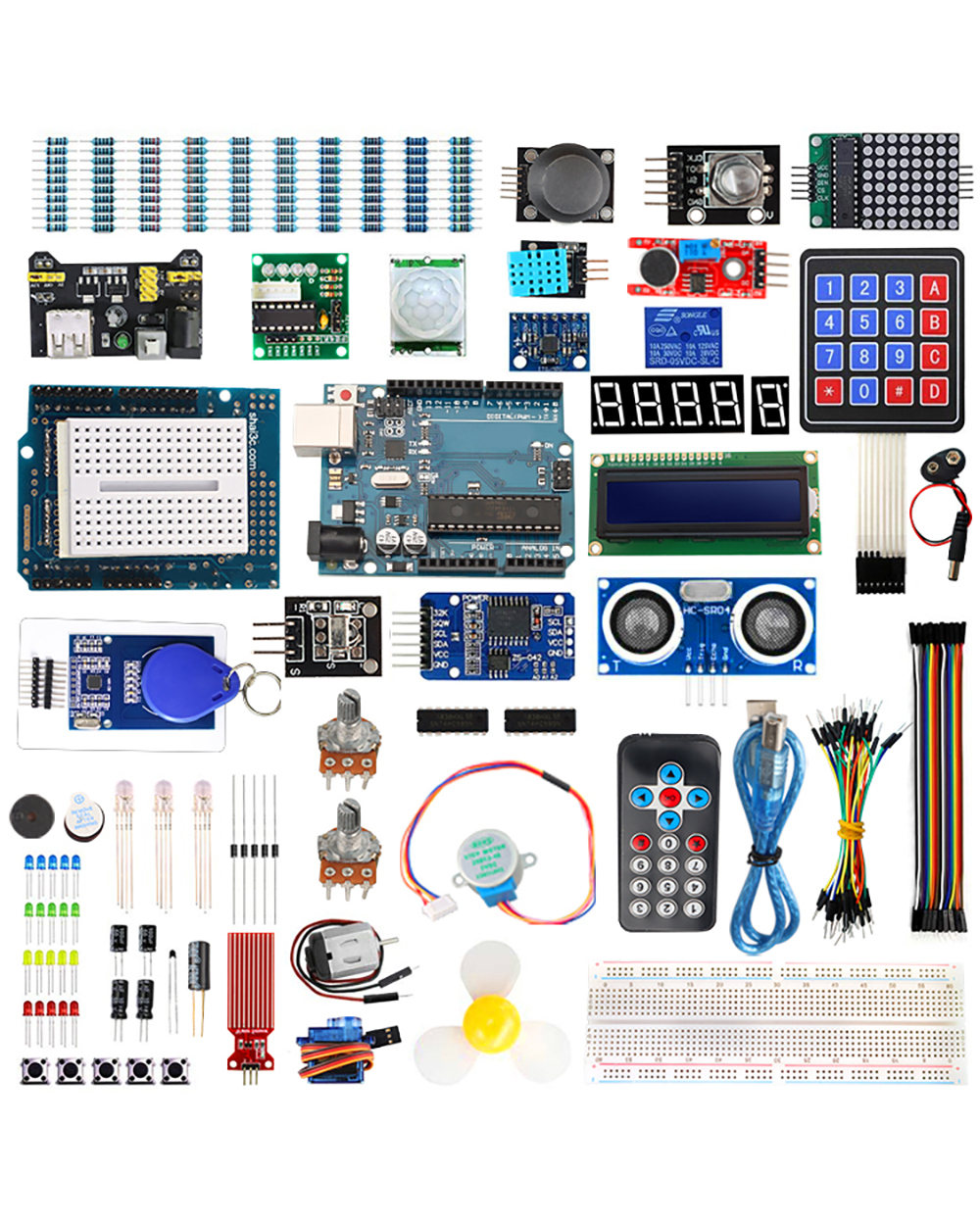 Zhiyitech Diy Starter Electronic For Arduino Uno R3 Circuit Board Atmega328p Project Stem Education For Kids Learning front-0