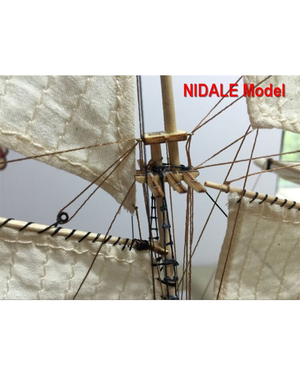 New Version Hobby ship model Kits Halcon 1840 CNC Brass Cannons Luxurious Sailboat Offer English Instruction front-3