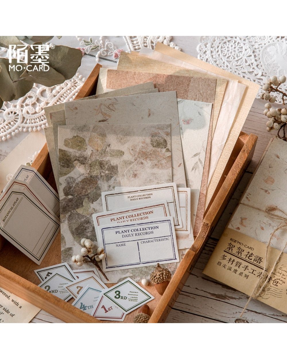 30 Pcs Retro Letter Sheet Material Paper Junk Journal Planner Scrapbooking Vintage Decorative Diy Craft Background Paper front-0