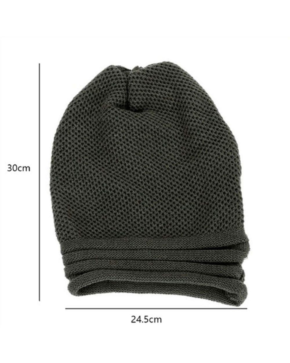 Winter Baggy Slouchy Beanie Hat Wool Knitted Warm Cap For Men Women Beanie Oversized Winter Hat For Skiing Cappello Uomo front-5