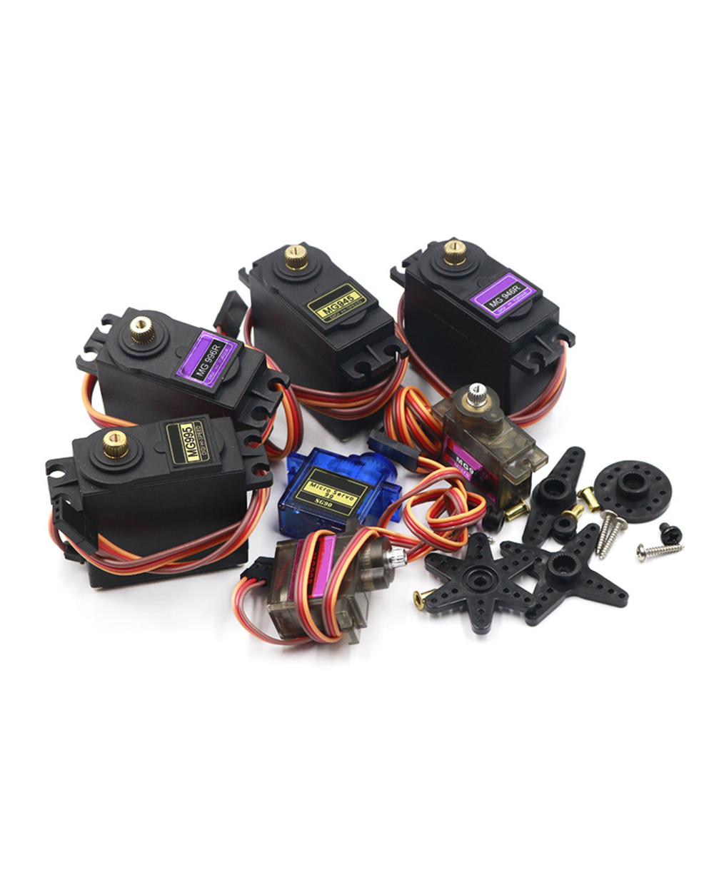 Sg90 Mg90s Mg945 Mg946 Mg995 Mg996 Servo Metal Gear For Model Helicopter Boat For Arduino Uno Diy Mg946r Mg996r front-1