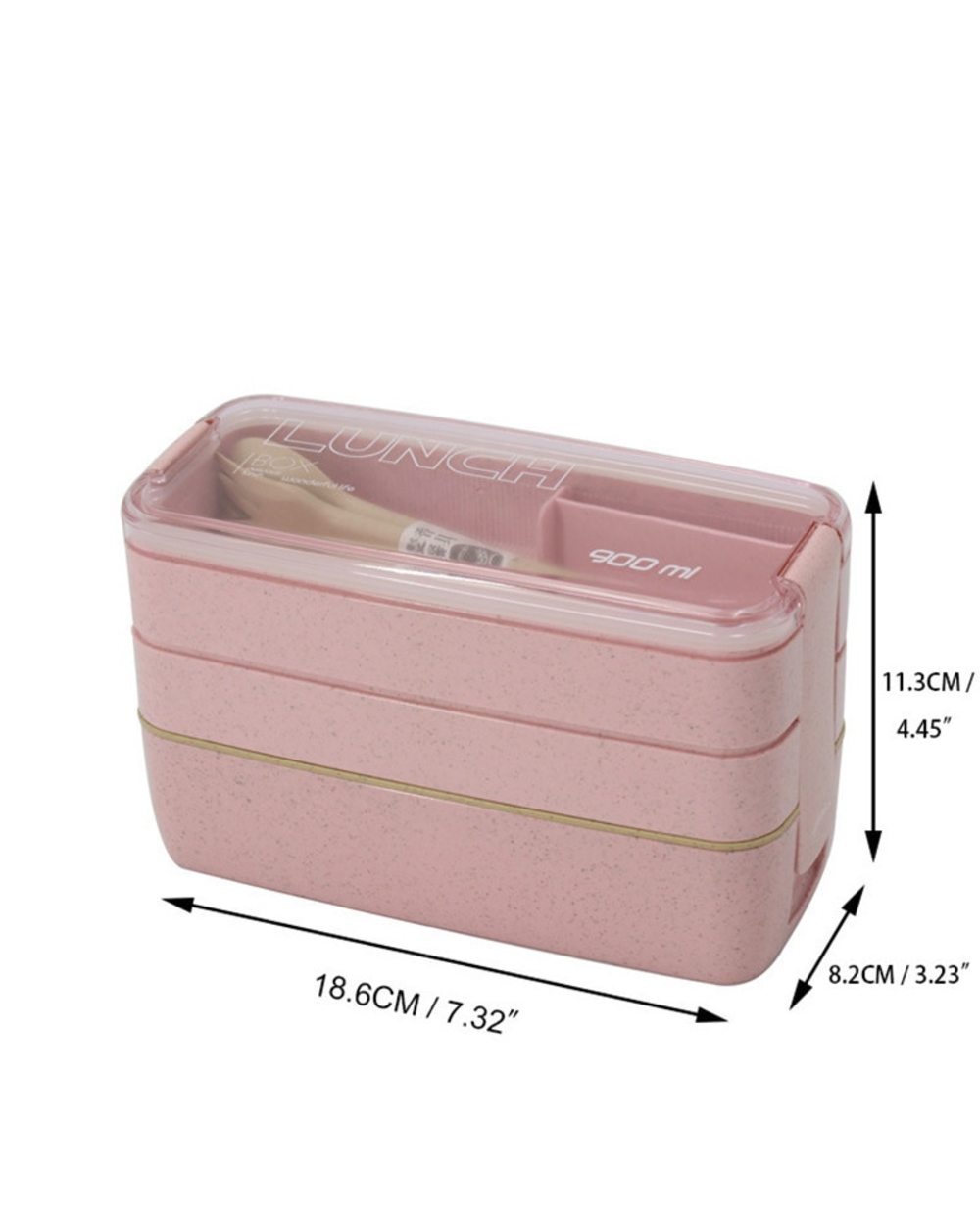 900ml Microwave Lunch Box front-1