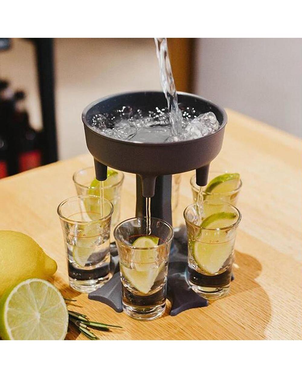 6 S Acrylic C Dispenser Holder Wine Whisky Beer Dispenser Rack Bar Accries Liquor Dispenser Party Games Drinking Tools front-2