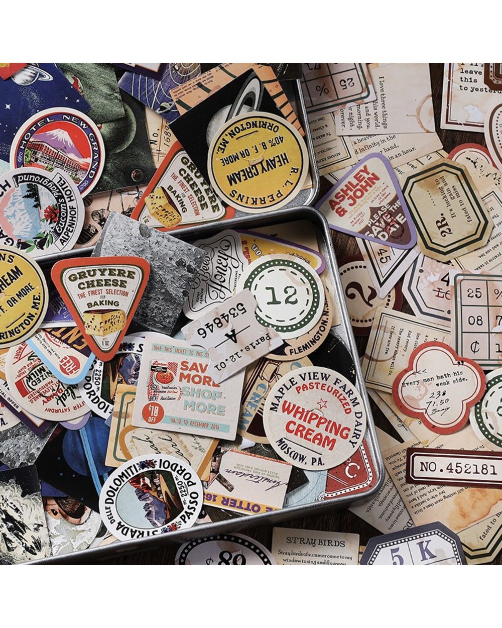 Interstellar Journey Aesthetic Stickers Decoration Scrapbooking Accessories Sticker Flakes Supplies 46PCS front-3
