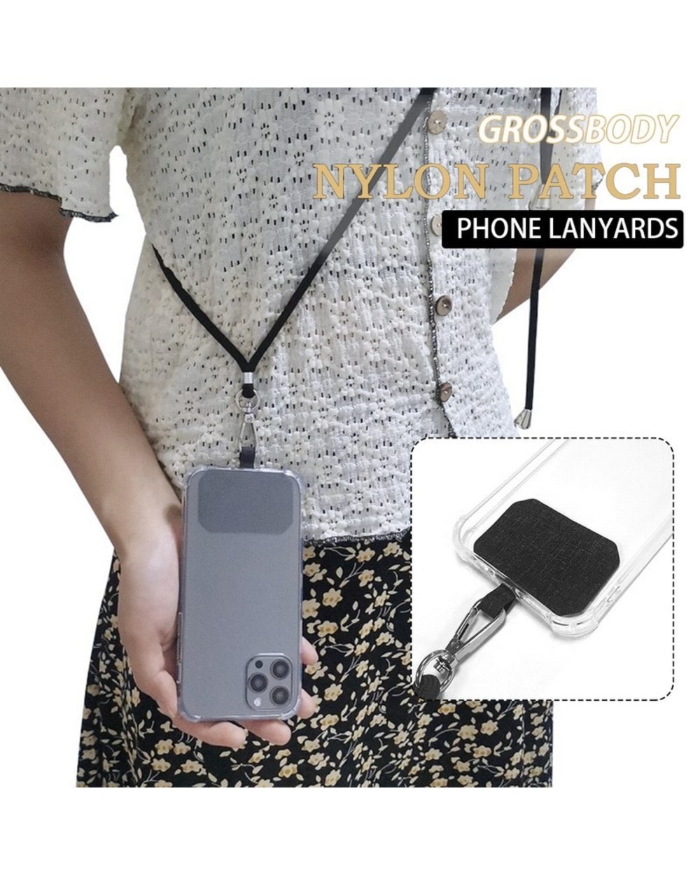 Adjustable Detachable Neck Cord Lanyard Strap for Mobile Phone Accessories front-5