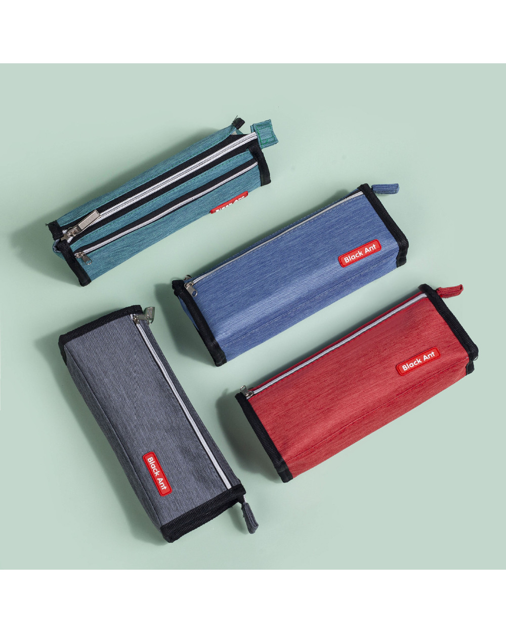 Extended Canvas Pencil Cases School Large Capacity Pencil Case Boy Pencil Bag Simple Pen Case Student Stationery Bag Bi front-4