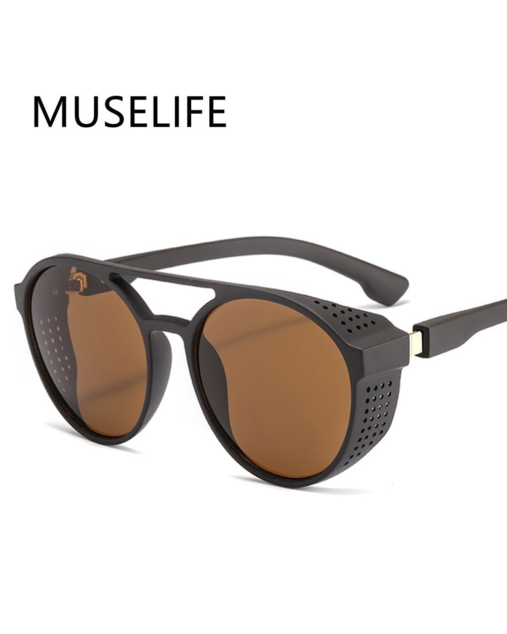 Sunglasses Women/Men 2023 Vintage Round Sun Glasses High Quality Brand Designer Sunglass Lentes De Sol Hombre/Mujer Uv4 front-0