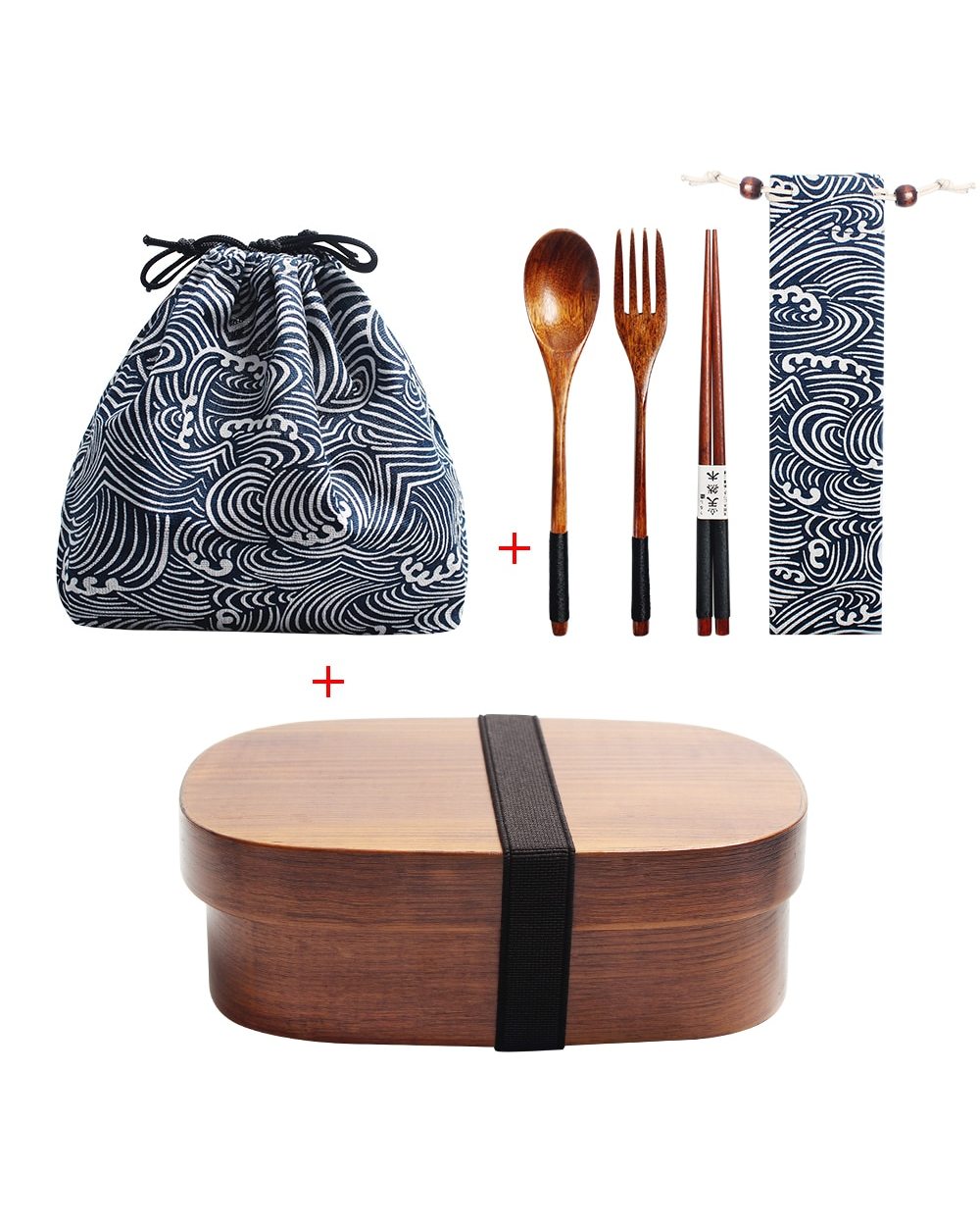 Wooden Japanese Bento Box front-0