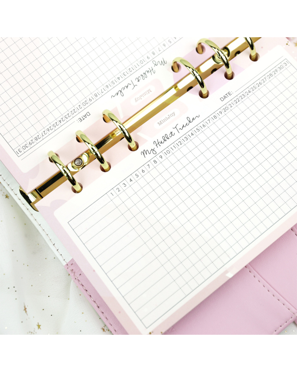Mypretties Fantasy Habbit Tracker Refill Papers 40 Sheets A5 A6 Filler Papers For 6 Hole Binder Organizer Notebook Pape front-2