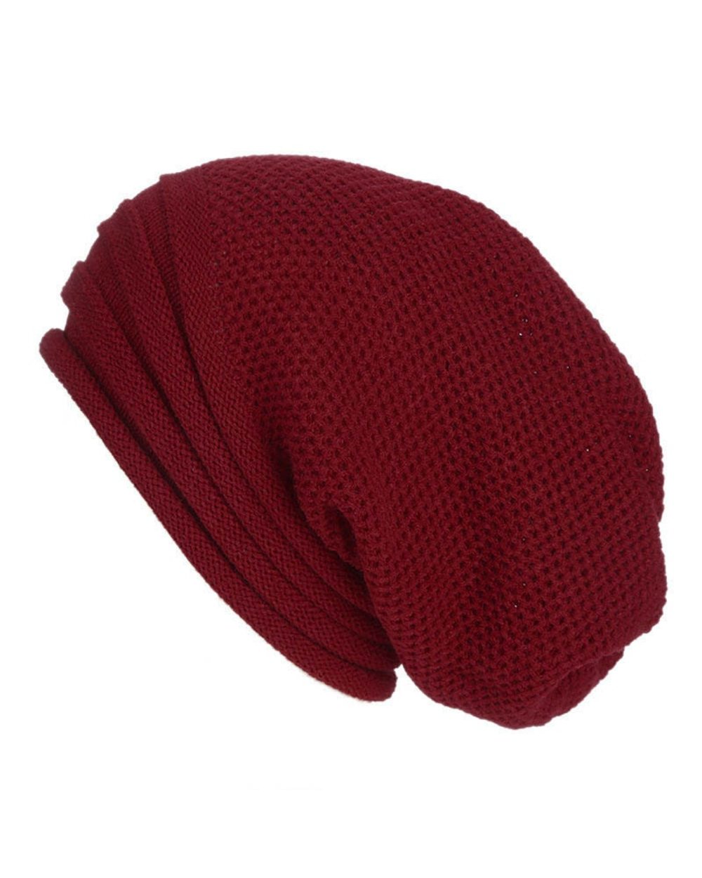 Winter Baggy Slouchy Beanie Hat Wool Knitted Warm Cap For Men Women Beanie Oversized Winter Hat For Skiing Cappello Uomo front-4