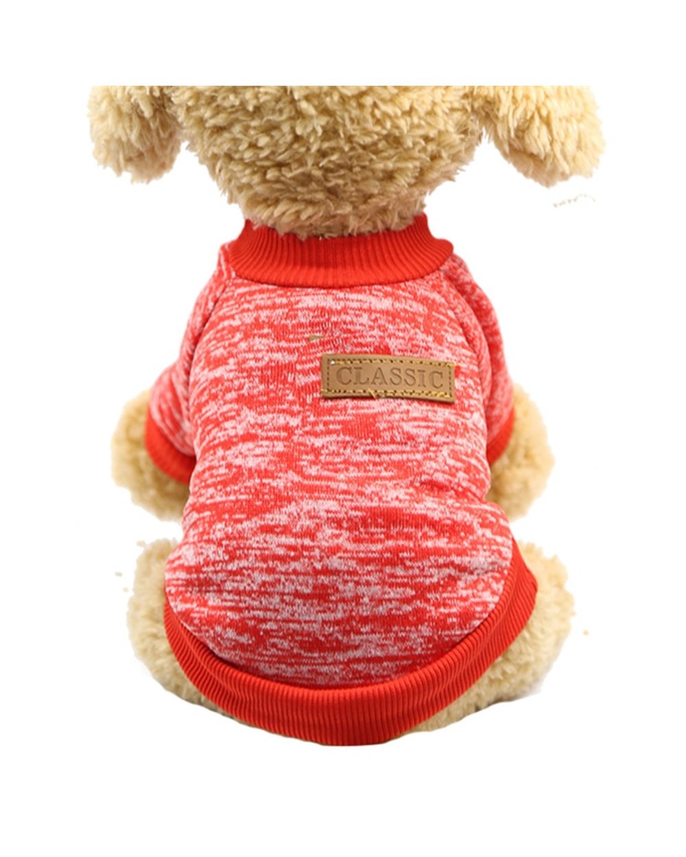 Dog Clothes for Small Dogs Soft Pet Dog Sweater Clothing for Dog Winter Chihuahua Clothes Classic Pet Outfit Accessories front-2