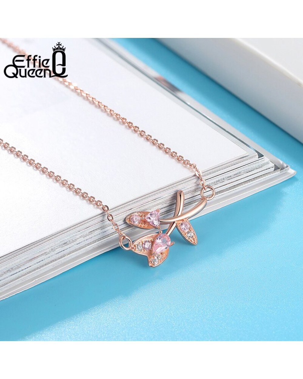 To My Mother Necklace Gift 925 Sterling Silver Necklace Rose Gold Plated Best Jewelry Gift for Mom front-3
