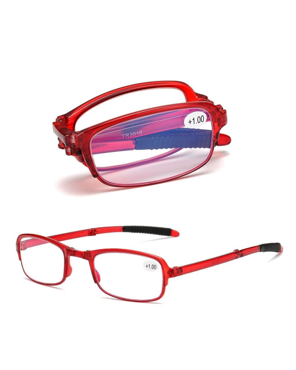 Men Women Folding Reading Glasses With Box Fashion Design Computer Glasses Unisex Presbyopia Prescription Eyewear With front-5