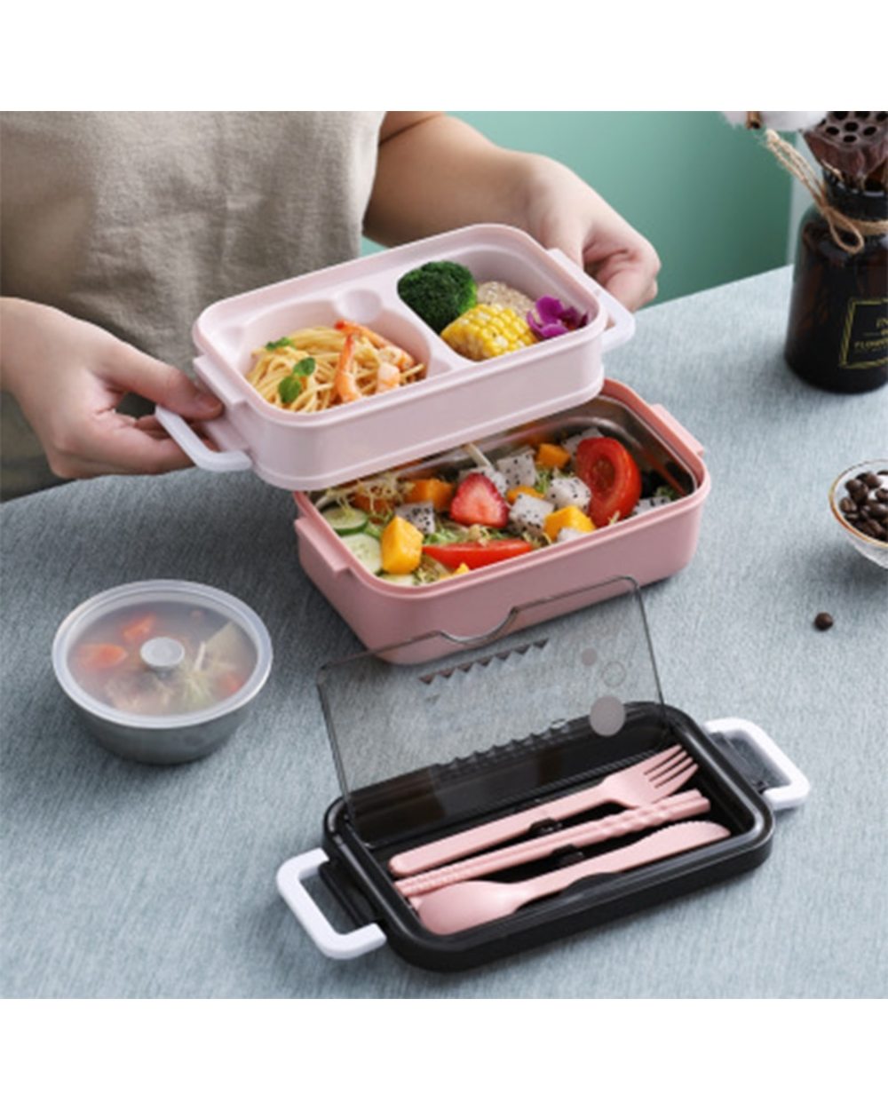 Stainless Steel Lunch Box Bento Box front-1
